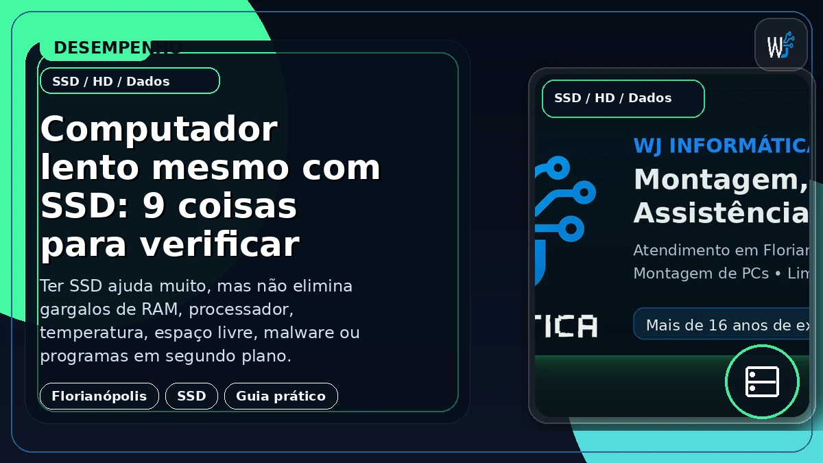 Computador lento mesmo com SSD: 9 coisas para verificar