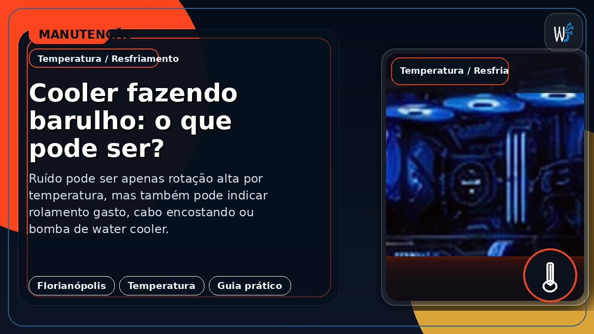 Cooler fazendo barulho: o que pode ser?