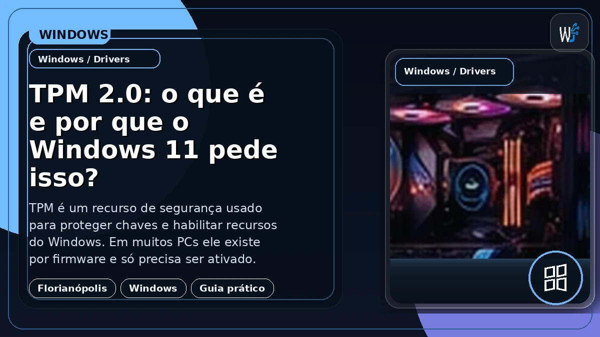 TPM 2.0: o que é e por que o Windows 11 pede isso?