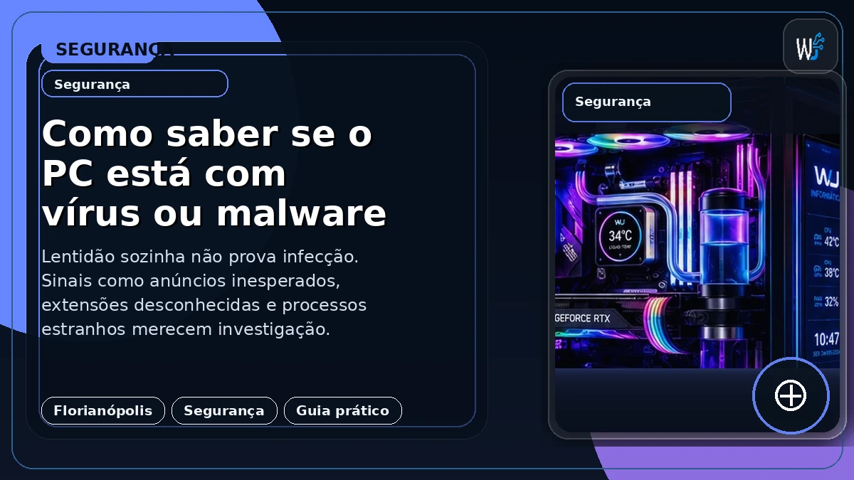 Como saber se o PC está com vírus ou malware