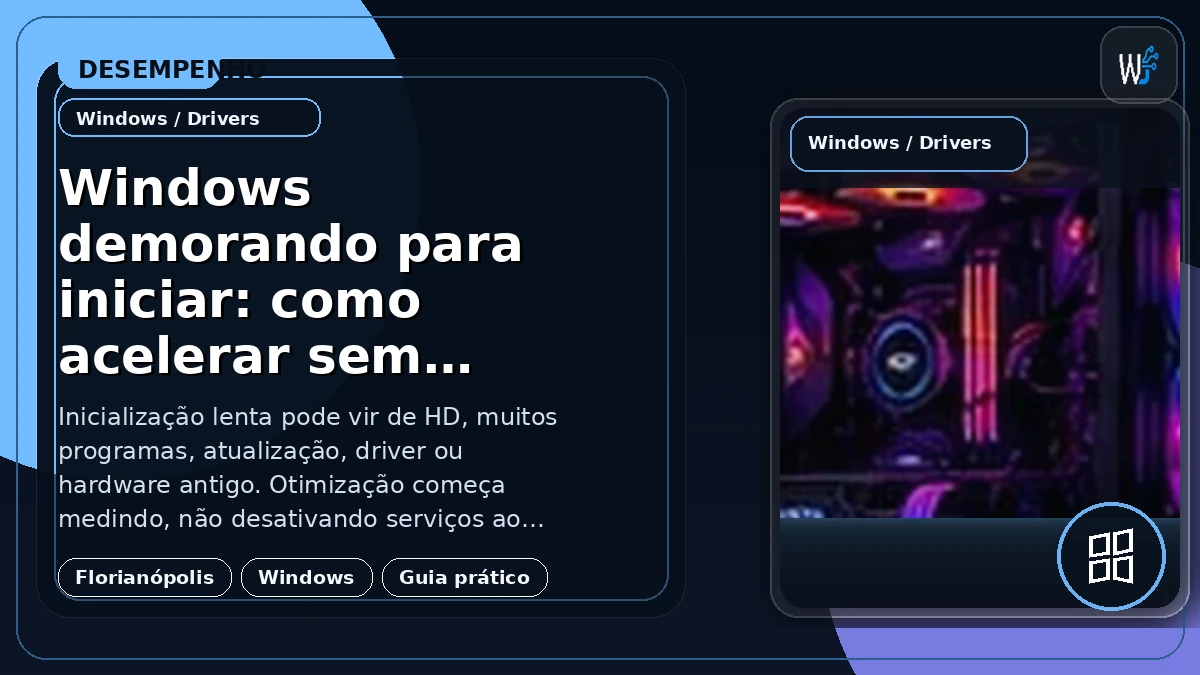 Windows demorando para iniciar: como acelerar sem milagres