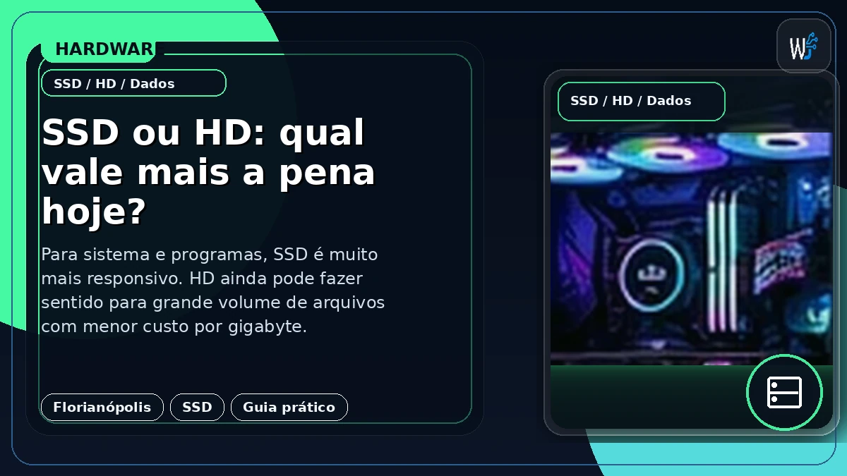 SSD ou HD: qual vale mais a pena hoje?