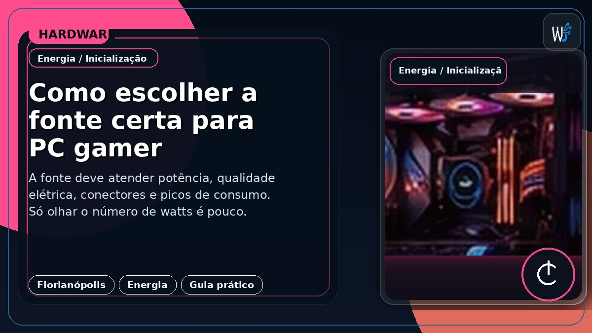 Como escolher a fonte certa para PC gamer
