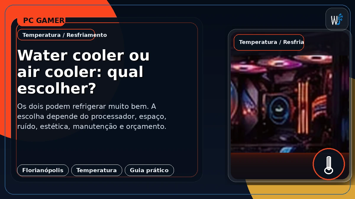 Water cooler ou air cooler: qual escolher?
