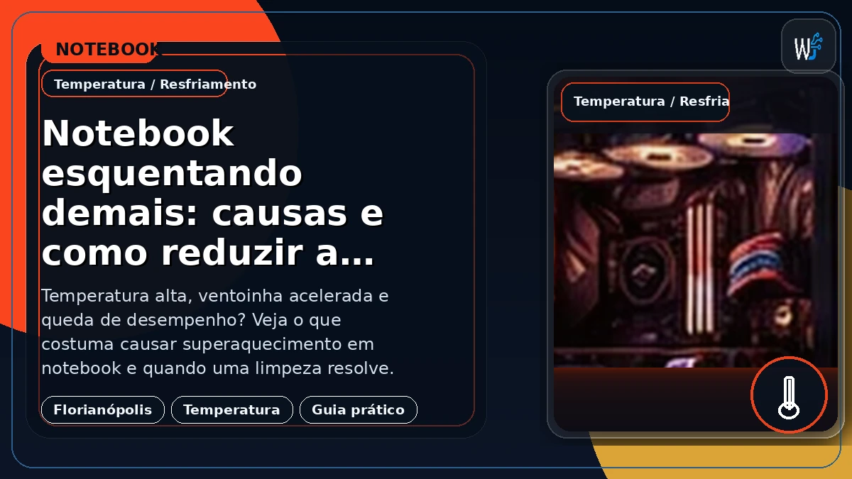 Notebook esquentando demais: causas e como reduzir a temperatura