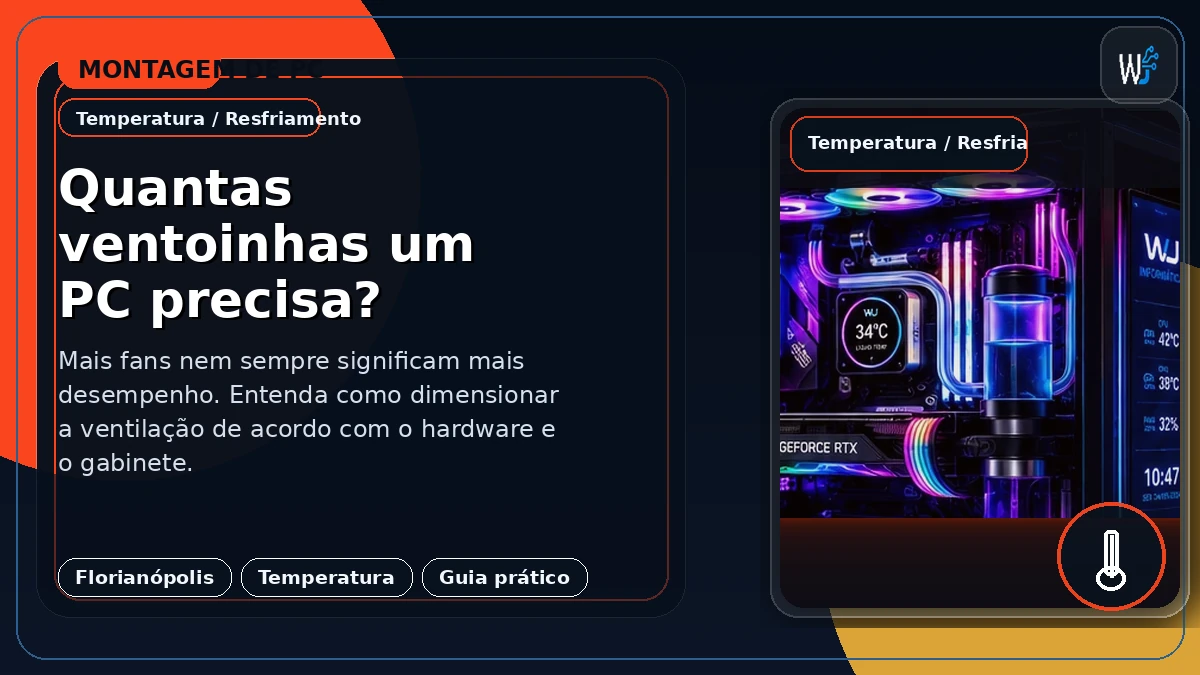 Quantas ventoinhas um PC precisa?