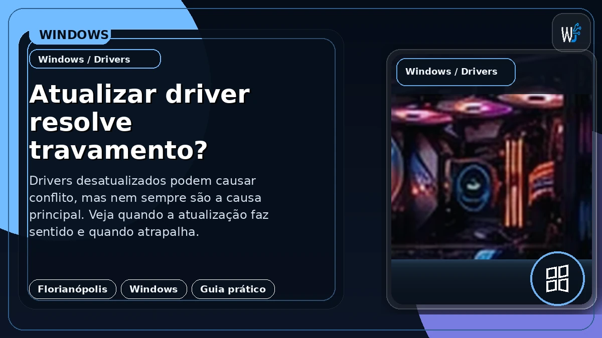 Atualizar driver resolve travamento?